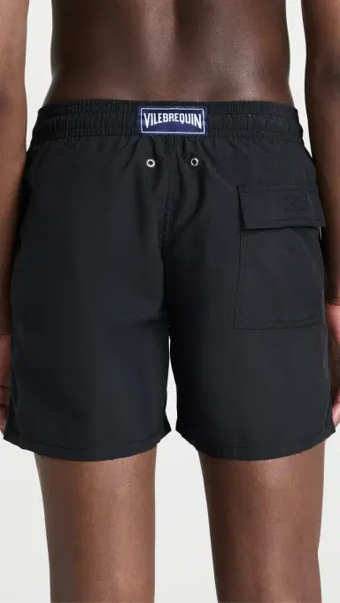 Vilebrequin Solid Moorea wim Trunks 5 Noir | Thumbnail 3