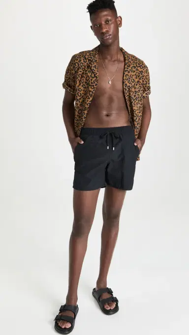 Vilebrequin Solid Moorea wim Trunks 5 Noir | Thumbnail 5