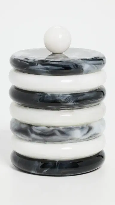 Jonathan Adler Como Ice Bucket Black/White One Size | Thumbnail 5
