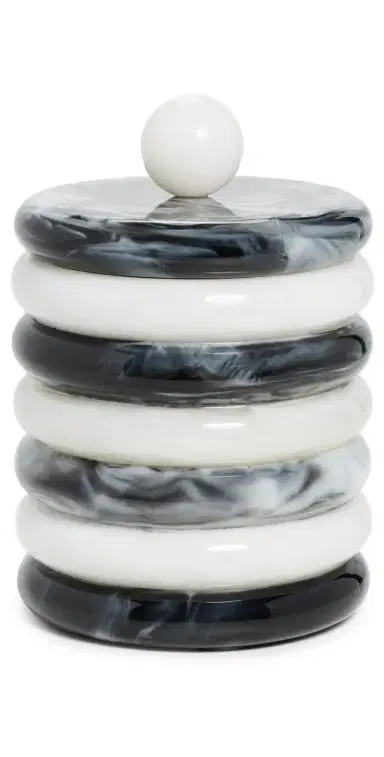 Jonathan Adler Como Ice Bucket Black/White One Size | Thumbnail 1