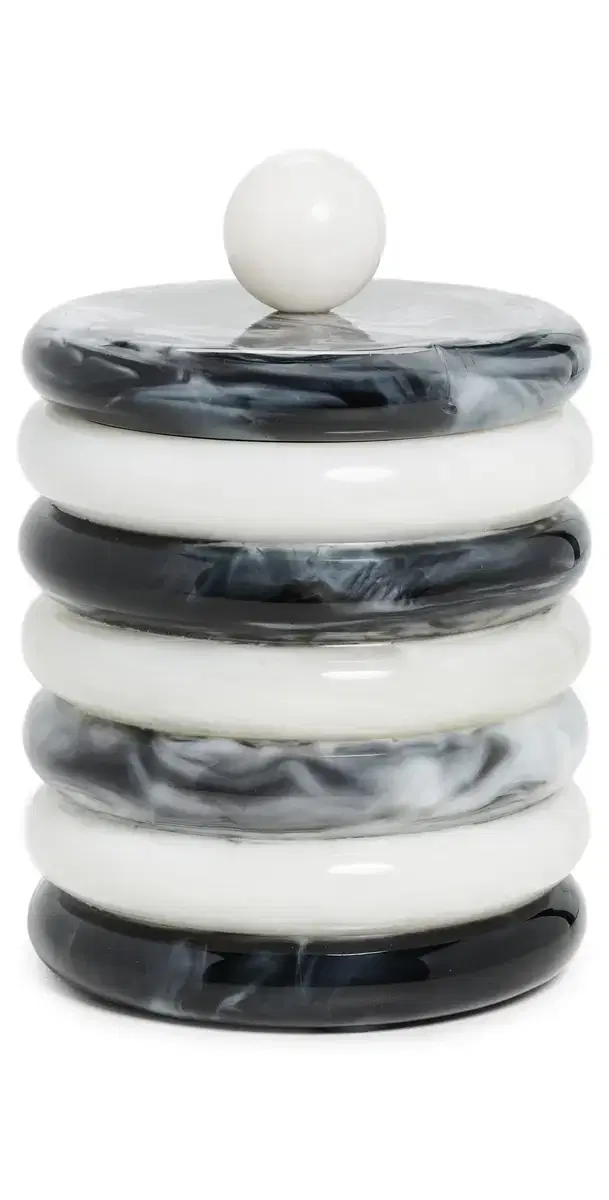 Jonathan Adler Como Ice Bucket Black/White One Size