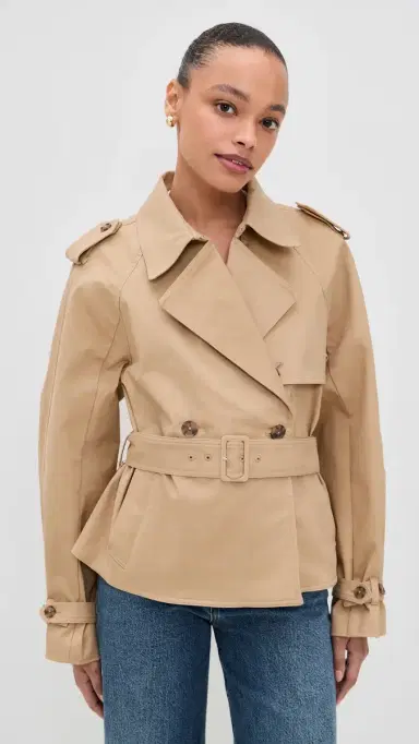 GOOD AMERICAN Cropped Trench Jacket | Thumbnail 2 GOOD AMERICAN Cropped Trench Jacket | Thumbnail 2