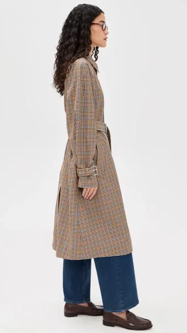 FRAME The Plaid Mac Coat ocha Check | Thumbnail 4