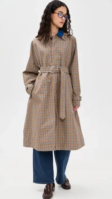 FRAME The Plaid Mac Coat ocha Check | Thumbnail 5