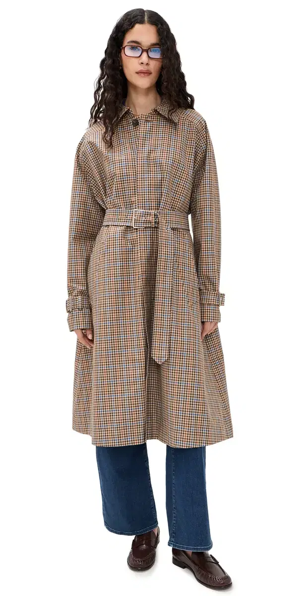 FRAME The Plaid ac Coat ocha Check