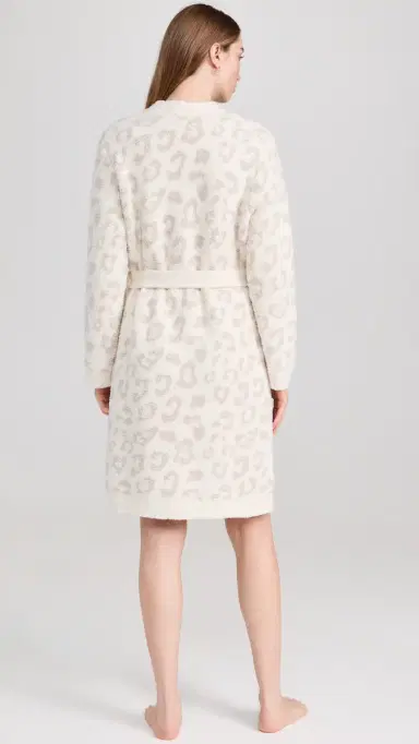 Barefoot Dreams Cozy Chic Barefoot in the Wild Robe Cream/Stone | Thumbnail 3 Barefoot Dreams Cozy Chic Barefoot in the Wild Robe Cream/Stone | Thumbnail 3