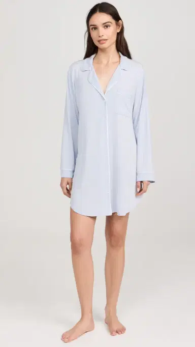 Eberjey Gisele leepshirt Ice Blue/ | Thumbnail 5