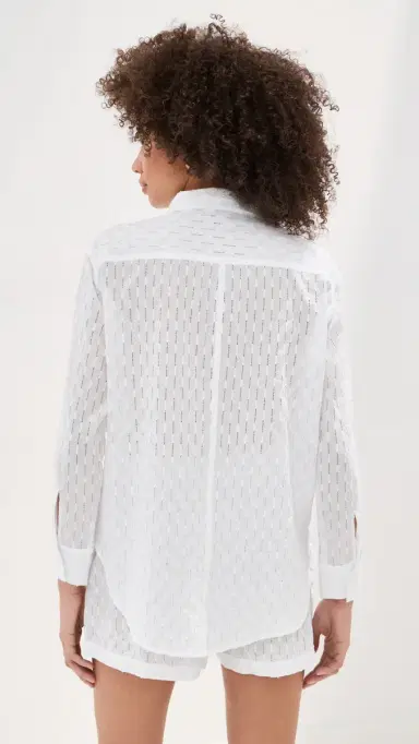 LE BOP Cecelia Eyelet Button Down | Thumbnail 3 LE BOP Cecelia Eyelet Button Down | Thumbnail 3