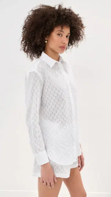LE BOP Cecelia Eyelet Button Down | Thumbnail 4 LE BOP Cecelia Eyelet Button Down | Thumbnail 4