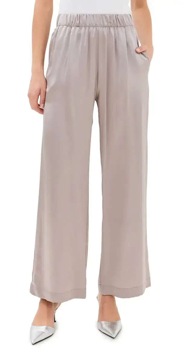 Sablyn Brynn Wide Leg ilk Pants Flax