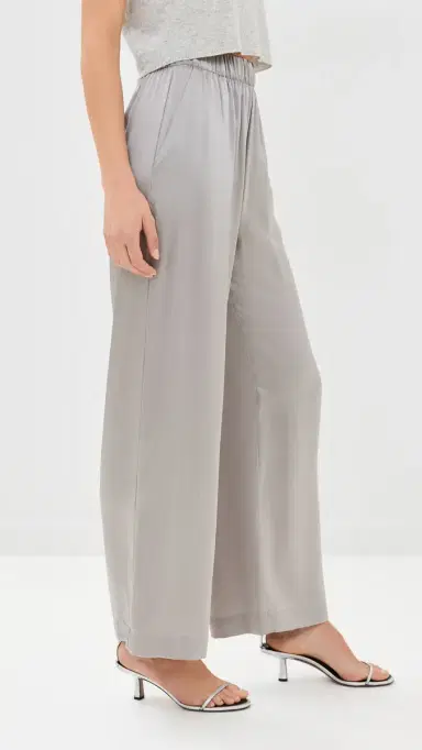 Sablyn Brynn Wide Leg Silk Pants Foggy | Thumbnail 4 Sablyn Brynn Wide Leg Silk Pants Foggy | Thumbnail 4