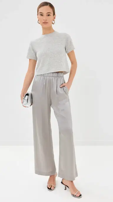 Sablyn Brynn Wide Leg Silk Pants Foggy | Thumbnail 5 Sablyn Brynn Wide Leg Silk Pants Foggy | Thumbnail 5