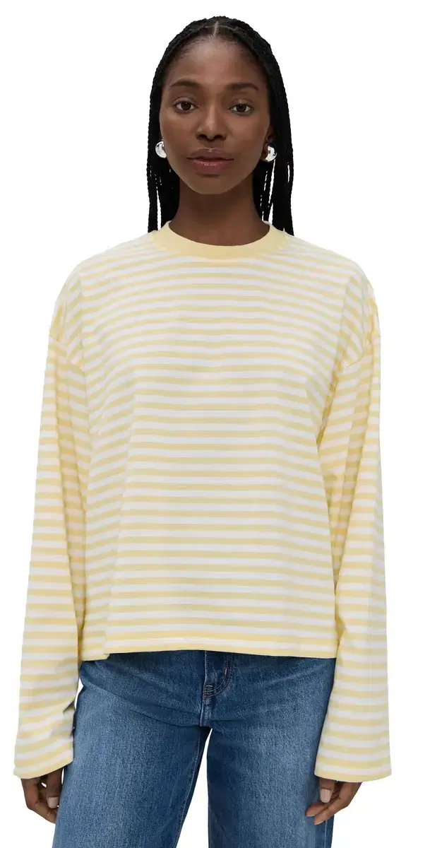 Bloom Long Sleeve Tee Lemon Stripe Bloom Long Sleeve Tee Lemon Stripe