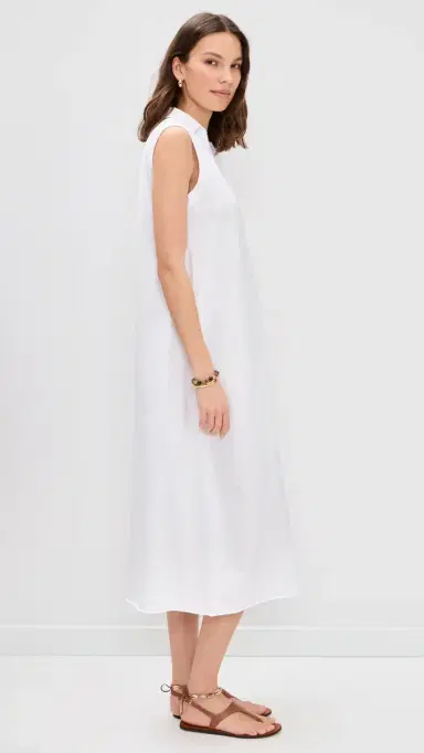 FRANK & EILEEN Lily Sleeveless Polo Dress White | Thumbnail 4 FRANK & EILEEN Lily Sleeveless Polo Dress White | Thumbnail 4