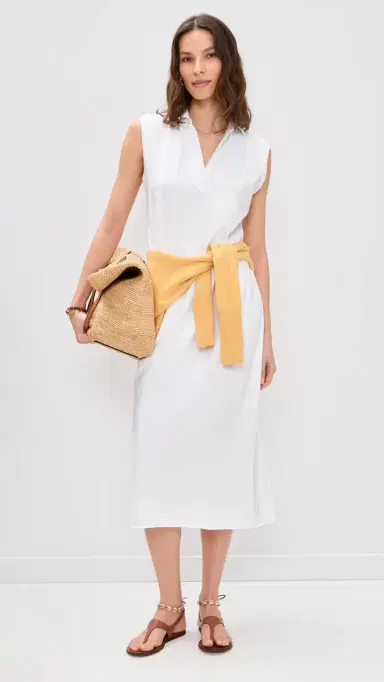 FRANK & EILEEN Lily Sleeveless Polo Dress White | Thumbnail 5 FRANK & EILEEN Lily Sleeveless Polo Dress White | Thumbnail 5