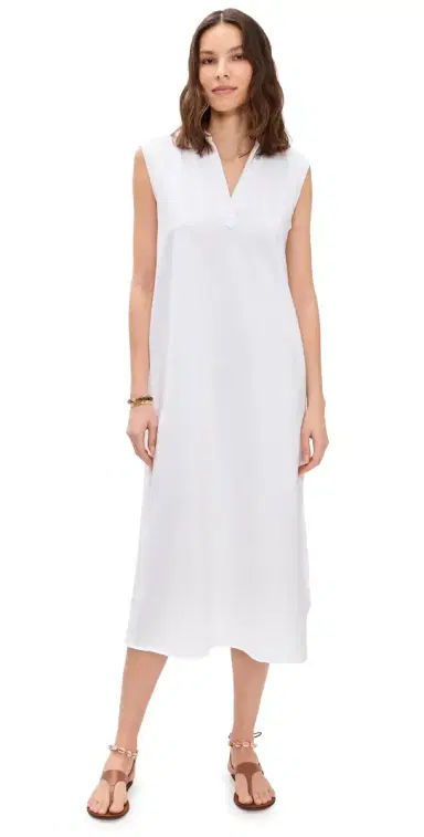 FRANK & EILEEN Lily Sleeveless Polo Dress White | Thumbnail 1 FRANK & EILEEN Lily Sleeveless Polo Dress White | Thumbnail 1