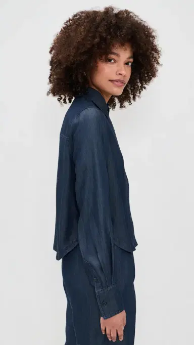 La Ligne Renata Shirt Indigo | Thumbnail 4