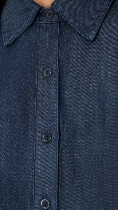 La Ligne Renata Shirt Indigo | Thumbnail 6