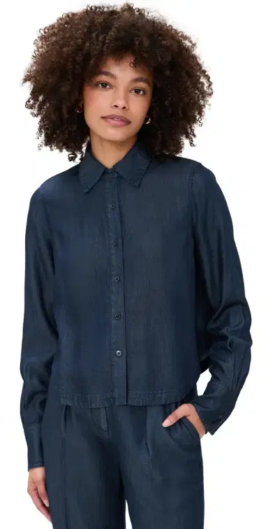 La Ligne Renata Shirt Indigo | Thumbnail 1