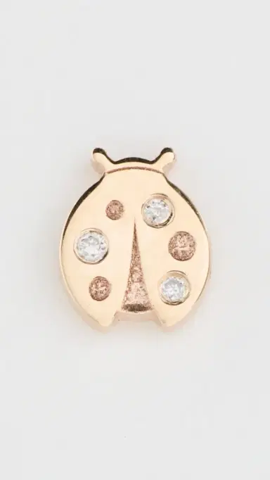 Zoë Chicco 14k Gold Itty Bitty Diamond Ladybug Single Stud Earring Yellow Gold One Size | Thumbnail 2 Zoë Chicco 14k Gold Itty Bitty Diamond Ladybug Single Stud Earring Yellow Gold One Size | Thumbnail 2