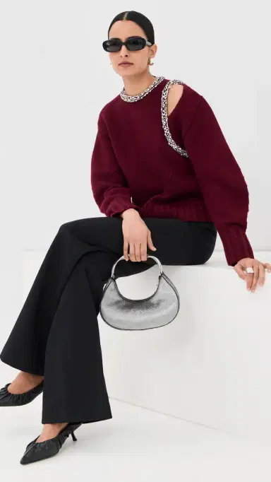 SIMKHAI onroe Pullover Oxblood | Thumbnail 2