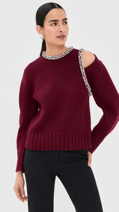 SIMKHAI onroe Pullover Oxblood | Thumbnail 3