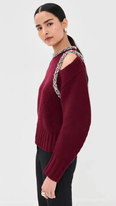 SIMKHAI onroe Pullover Oxblood | Thumbnail 5