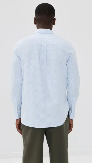 OFFICINE GÉNÉRALE New Candy tripe Oxford Button Down Shirt Candy tripe | Thumbnail 3 OFFICINE GÉNÉRALE New Candy tripe Oxford Button Down Shirt Candy tripe | Thumbnail 3