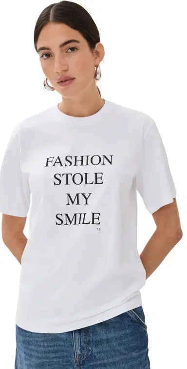 Victoria Beckham Slogan Tee | Thumbnail 1 Victoria Beckham Slogan Tee | Thumbnail 1