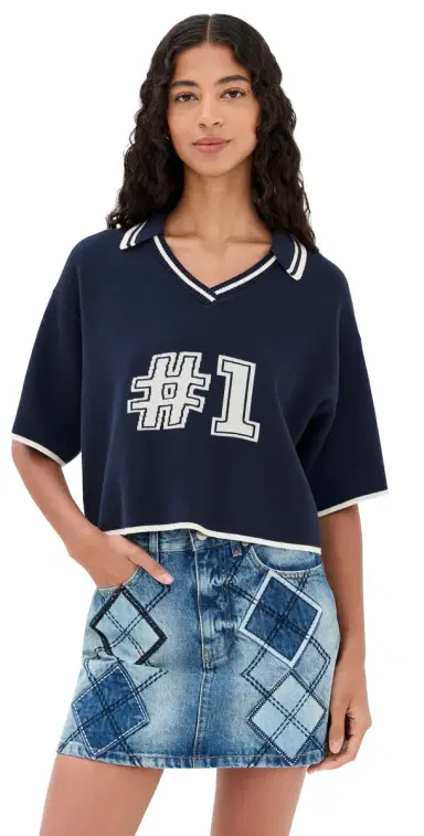 State & Lake V Neck Varsity Jersey | Thumbnail 1