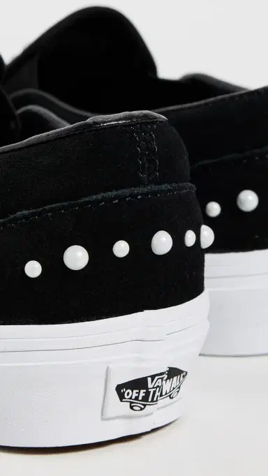 Vans Classic Slip On Sneakers Pearls Black | Thumbnail 4