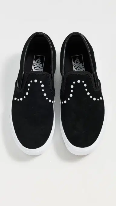 Vans Classic Slip On Sneakers Pearls Black | Thumbnail 5