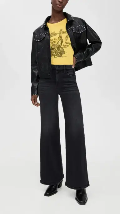 MOTHER The Hustler Roller Sneak Jeans Not Today Satan | Thumbnail 5 MOTHER The Hustler Roller Sneak Jeans Not Today Satan | Thumbnail 5