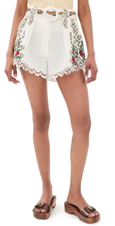 FARM Rio Fruit Beauty Richelieu Running Shorts Fruit Beauty Off-White | Thumbnail 1