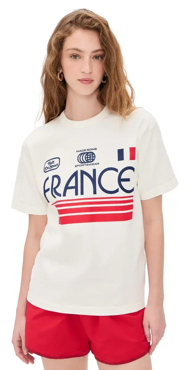 Made Some Sportswear France T-Shirt Navy/Red/Off White