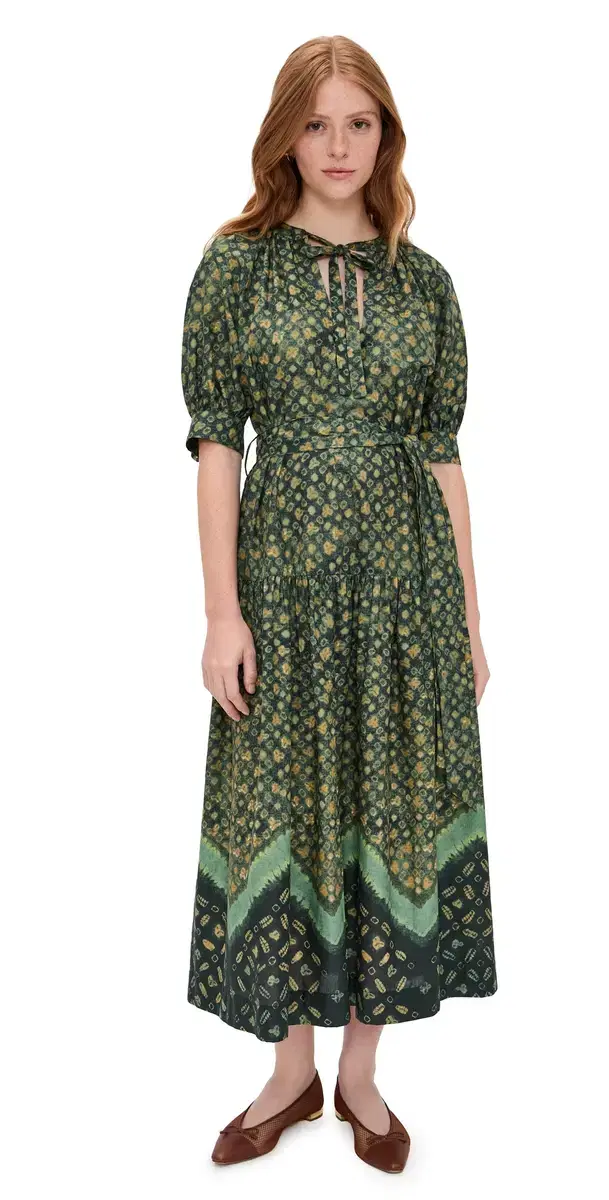 o. p.t Aksoy Dress Green Floral