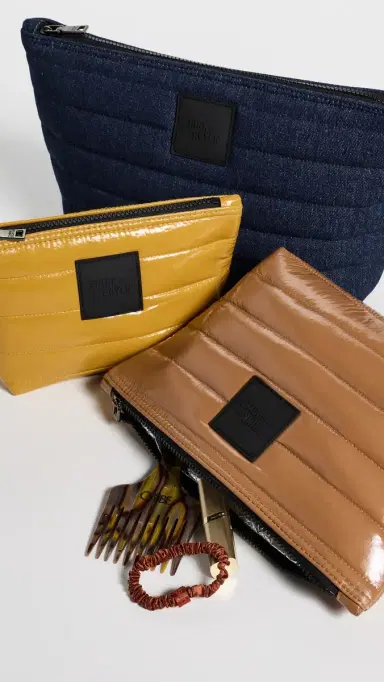 Think Royln Travel Bag Trio Dark Denim/Glossy Nude | Thumbnail 4