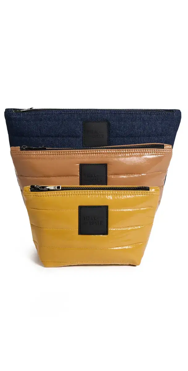 Think Royln Travel Bag Trio Dark Denim/Glossy Nude One Size