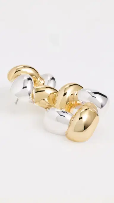 Jenny Bird Medium Woven Square Earrings | Thumbnail 4