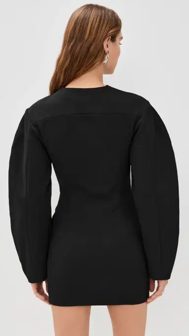 ROTATE Tailored Mini Dress Black | Thumbnail 3