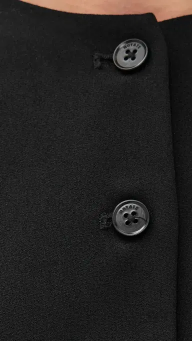 ROTATE Tailored Mini Dress Black | Thumbnail 6