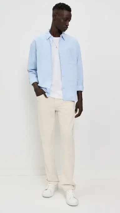 Frame Modern Straight Twill Jeans Natural 32 | Thumbnail 5 Frame Modern Straight Twill Jeans Natural 32 | Thumbnail 5