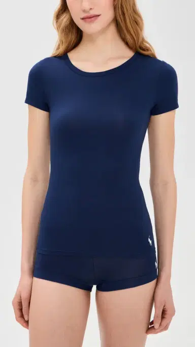 Polo Ralph Lauren T- Shirt & Boy Shorts 2 Pack Navy | Thumbnail 2 Polo Ralph Lauren T- Shirt & Boy Shorts 2 Pack Navy | Thumbnail 2