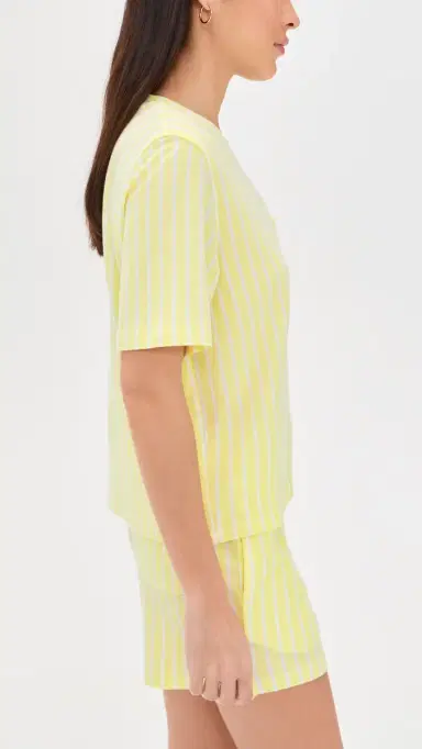 Polo Ralph Lauren Short Sleeve Short Set White Cloud/emon Verbena | Thumbnail 4