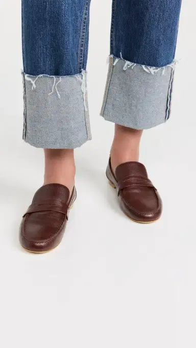 Jamie Haller Penny Leather Loafers Oxblood | Thumbnail 3