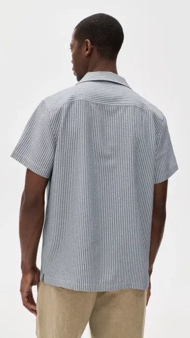 RAILS Amalfi Shirt Navy Deck tripe | Thumbnail 3 RAILS Amalfi Shirt Navy Deck tripe | Thumbnail 3