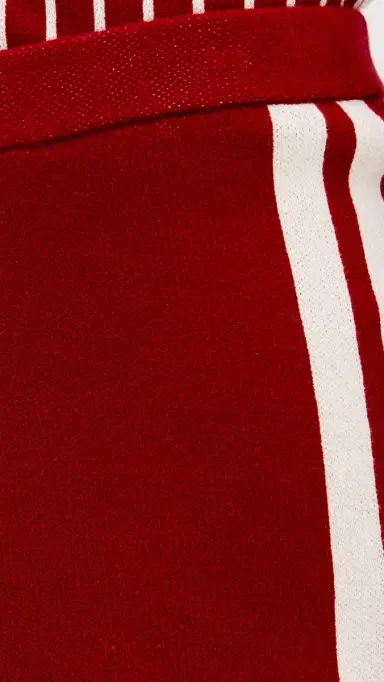 State & Lake Varsity Track Shorts Burgundy/White | Thumbnail 6