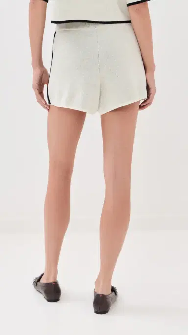 State & Lake Varsity Track Shorts White/Black | Thumbnail 3
