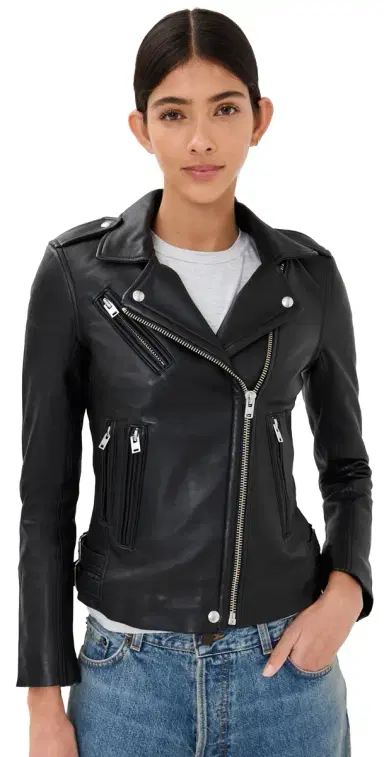 IRO Han Leather Jacket Black 38 | Thumbnail 1