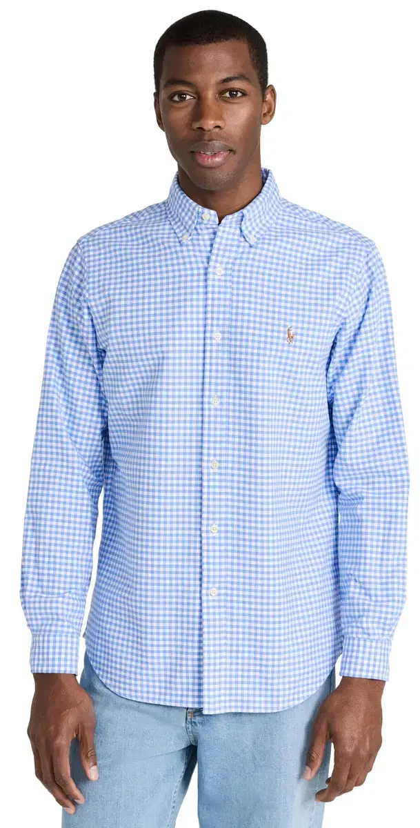 Polo Ralph Lauren Classic Fit Oxford Shirt Light Blue/White